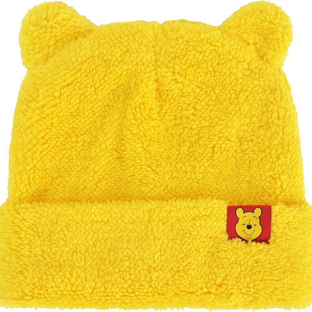 Winnie The Pooh Beanie Hat Kids Adults Winter Knit Cap 3D Ears Yellow